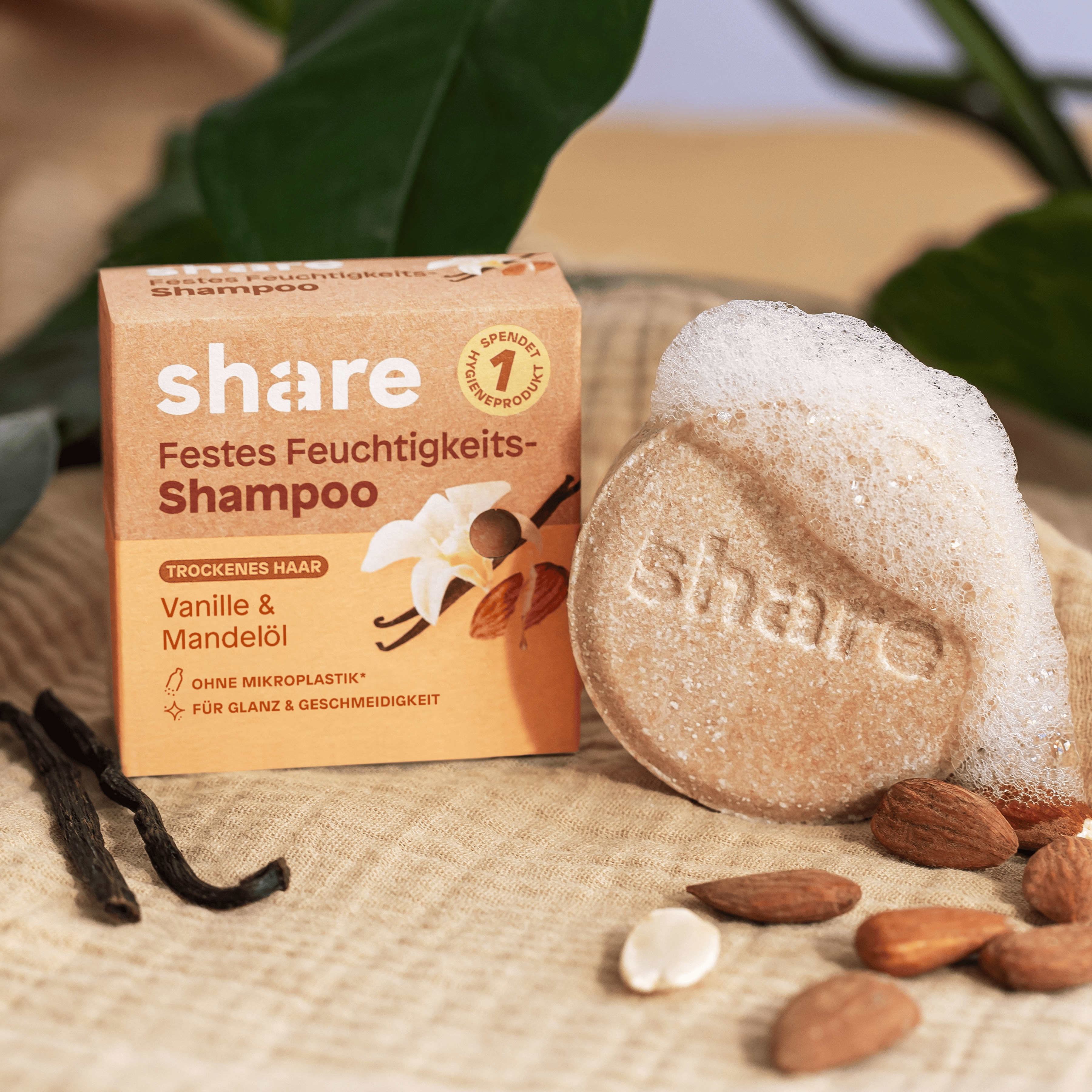 Festes Shampoo Vanille & Mandelöl