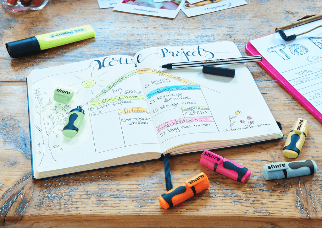mini Textmarker 6er-Pack